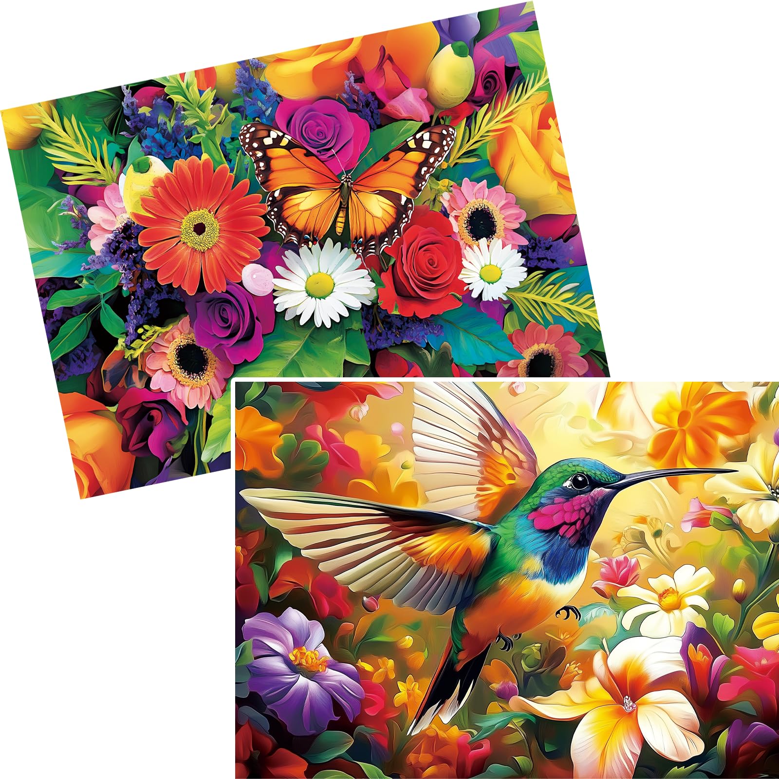 Amazon.com: 2-Pack 500 Pieces Puzzles for Adults, Flower